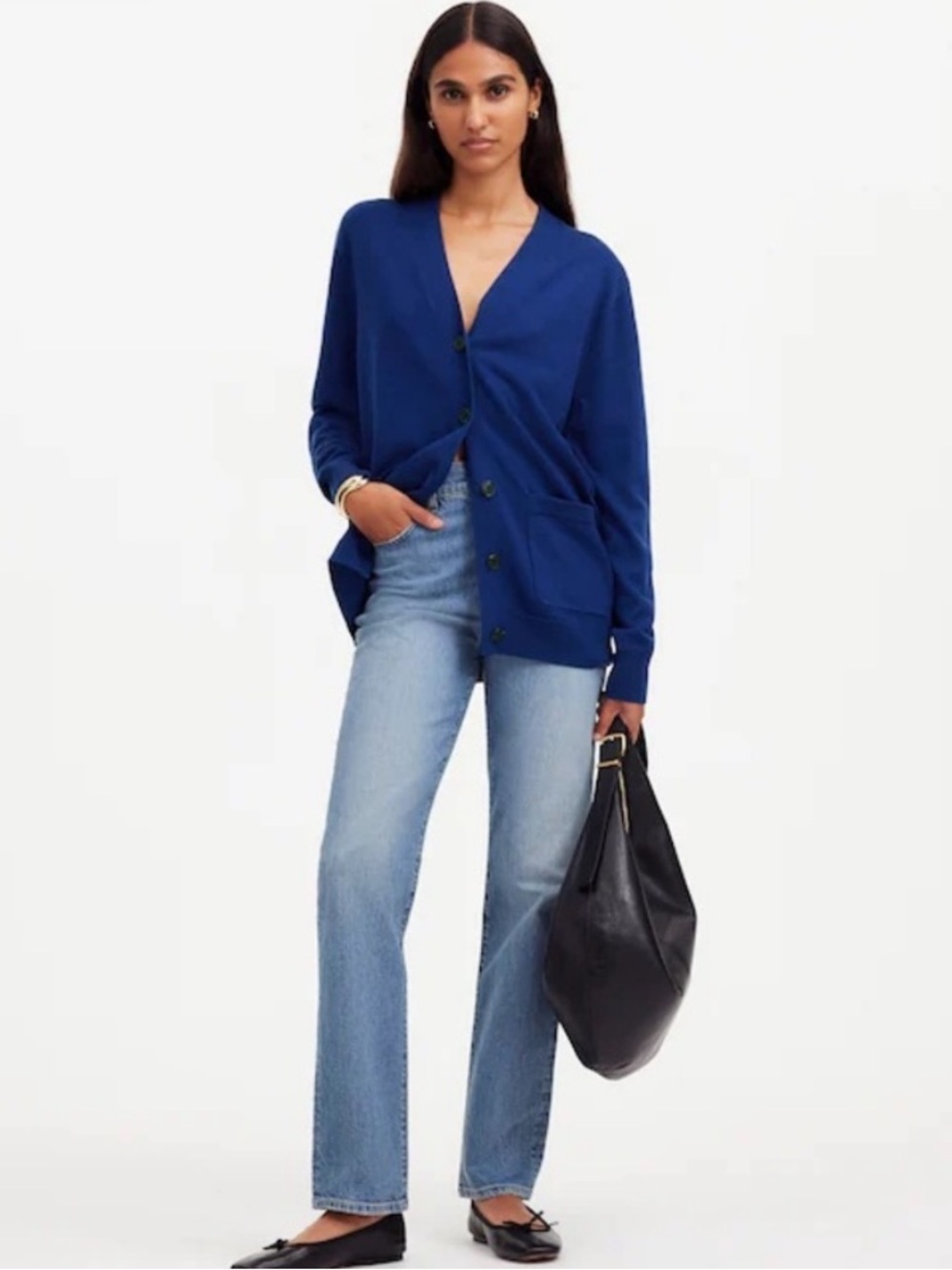 Madewell Merino Wool Boyfriend Cardigan Sweater
